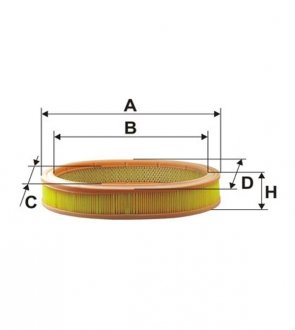 Фільтр повітряний /AE277 (WIX-Filtron) WIX FILTERS WA6005