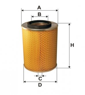 Фільтр повітряний ГАЗ (ЗМЗ 406) (3110-1109013) (WIX-FILTERS) WIX FILTERS WA6079