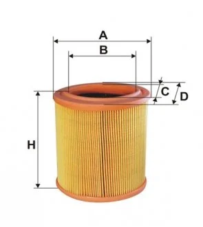 Фильтр воздуха CITROEN SAXO/XSARA/BERLINGO/PARTNER 1.1 1.4 96- WIX FILTERS WA6524