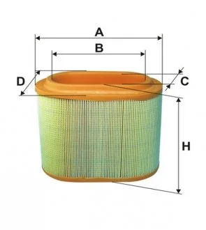 Фильтр воздушный HYUNDAI /AE358 (WIX-Filtron) WIX FILTERS WA6570