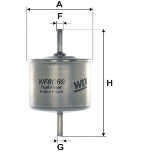 Фільтр топл. FORD /PP865 (WIX-Filtron) WIX FILTERS WF8069