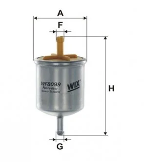 Фильтр топлива FORD MAVERICK 2.4 02/93-04/98; ISUZU TROOPER 2.6/3.2 10/87-07/98 WIX FILTERS WF8099