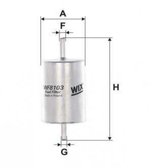 Фільтр топл. PP907/ (WIX-Filtron) WIX FILTERS WF8103 (фото 1)