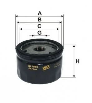 Фільтр масляний /OP518 (WIX-Filtron) WIX FILTERS WL7064