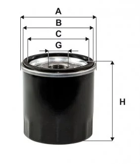 Фильтр масляный двигателя TOYOTA /OP572 (WIX-Filtron) WIX FILTERS WL7131