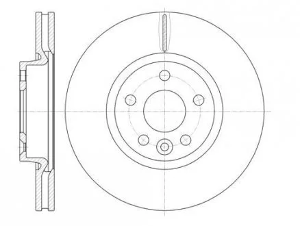 Диск тормозной передний, FORD Mondeo, 1.6-2.5, 07-15 WOKING D61019.10