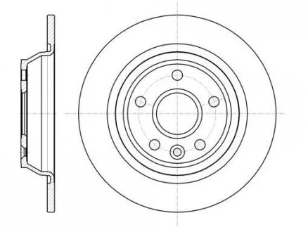 Диск тормозной задний, Gakaxy, Kuga, Mondeo, S-Max 07- WOKING D61167.00