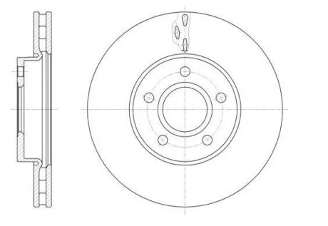Тормозной диск перед. C-Max/Focus (14-21) WOKING D61560.10