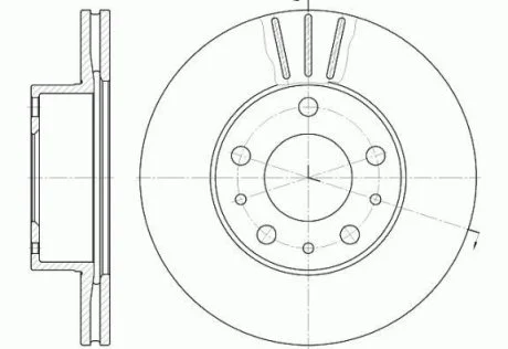 Диск тормозной передний, CITROEN Jumper, FIAT Ducato, PEUGEOT Boxer, 94-02 WOKING D6476.10