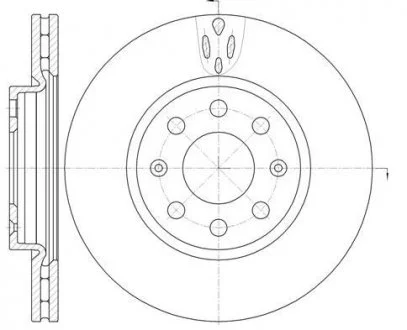 Диск тормозной, FIAT/OPEL, 0.9-1.4, 350 A1.000, 05- WOKING D6981.10
