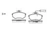 Колодки гальмові дискові передні Chery Amulet ii 1.8 10-,Chery Amulet ii 2.0 WOKING P034302 (фото 1)