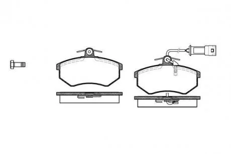 Колодки гальмові дискові передні Chery Amulet ii 1.8 10-,Chery Amulet ii 2.0 WOKING P034302