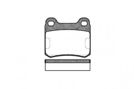 Колодки тормозные дисковые, задние, E (W124) 85-95 WOKING P0573.10