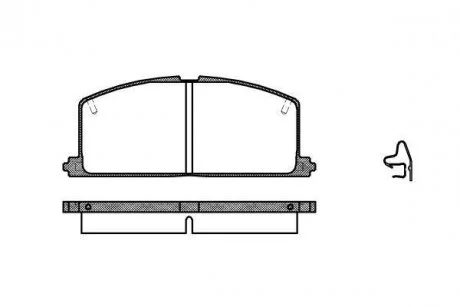 Тормозные колодки перед. Camry/Carina/Celica/Corolla/Tercel (83-02) WOKING P0673.04