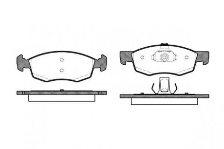 Колодки гальмівні дискові передні (тип ATE), FIAT Doblo, 01-05 WOKING P0723.30 (фото 1)