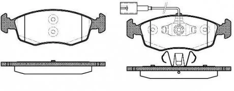 Колодки гальмові дискові передні Fiat 500 0.9 07-,Fiat 500 c 0.9 09-,Fiat Gra WOKING P072352