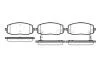 Тормозные колодки перед. Kia Picanto/Hyundai i10 04- (mando) WOKING P10333.02 (фото 1)