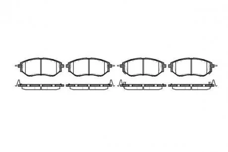 Тормозные колодки перед. Subaru Legacy IV/Outback 03- (akebono) WOKING P10373.02