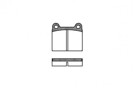 Гальмівні колодки W123/W126/W107 (58-05) WOKING P1063.00