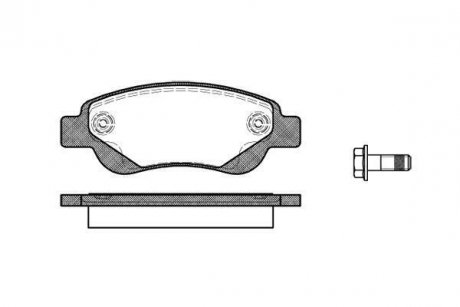 Комплект тормозных колодок, дисковый тормоз WOKING P10773.00 (фото 1)