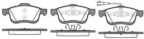 Колодки гальмівні дискові передні (тип ATE), FIAT Doblo/Ducato, OPEL Combo, 1.3-2.0, A 14 FP, 10- WOKING P10833.01 (фото 1)