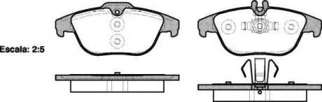 Колодки тормозные дисковые задние Mercedes-benz C-class (c204) 1.6 11-,Mercedes- WOKING P1205300