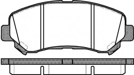 Комплект тормозных колодок, дисковый тормоз WOKING P12183.00 (фото 1)