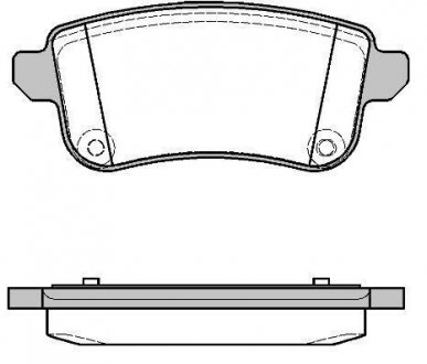 Комплект тормозных колодок, дисковый тормоз WOKING P12873.10 (фото 1)