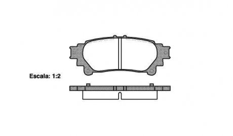 Колодки гальмівні дискові задні Lexus Gs (grl1_, gwl1_) 2.5 11-,Lexus Gs (grl1 WOKING P1295300 (фото 1)