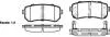 Колодки гальмівні дискові задні, HYUNDAI/KIA, 1.0-2.4, 04- WOKING P13093.02 (фото 1)
