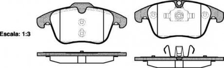 Комплект тормозных колодок, дисковый тормоз WOKING P13193.00 (фото 1)