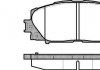 Колодки тормозные дисковые передние Toyota Yaris 1.0 05-,Toyota Yaris 1.0 10- (P P1324300