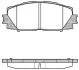 Колодки гальмові дискові передні Lexus Ct (zwa10_) 1.8 10-,Toyota Prius 1.8 0 WOKING P1324310 (фото 1)