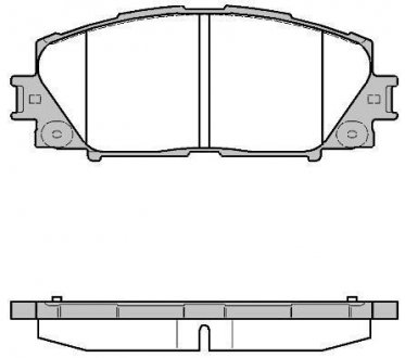 Колодки гальмові дискові передні Lexus Ct (zwa10_) 1.8 10-,Toyota Prius 1.8 0 WOKING P1324310 (фото 1)
