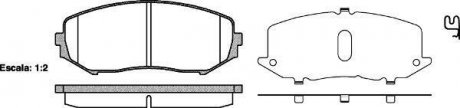 Колодки тормозные дисковые передние Suzuki Grand vitara ii 1.6 05-,Suzuki Grand WOKING P1325302 (фото 1)