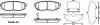 Тормозные колодки задние. BRZ/Forester/Legacy/Outback/Tribeca (05-21) P13283.01