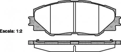 Комплект тормозных колодок, дисковый тормоз WOKING P13343.00