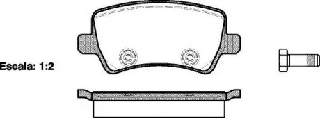 Колодки тормозные дисковые задние, FORD Galaxy, S-Max; VOLVO S60, S80, XC70 06- WOKING P13363.00