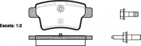 Комплект тормозных колодок, дисковый тормоз WOKING P13413.00 (фото 1)