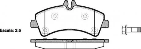 Колодки задні DB518, (тип BOSCH) WOKING P13473.00 (фото 1)