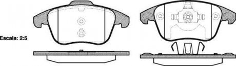 Комплект тормозных колодок, дисковый тормоз WOKING P13493.00 (фото 1)