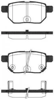 Колодки гальмівні дискові задні Lexus Ct (zwa10_) 1.8 10-,Toyota Auris 1.8 06- WOKING P1386322