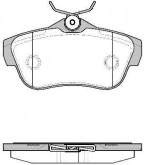 Комплект тормозных колодок, дисковый тормоз WOKING P13993.00 (фото 1)