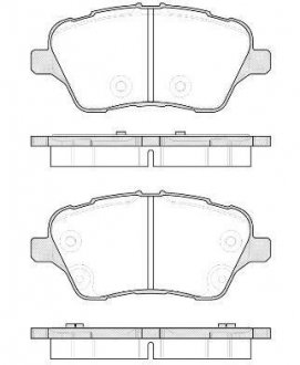 Колодки гальмові дискові передні Ford B-max 1.0 12-,Ford B-max 1.4 12-,Ford B WOKING P1414300 (фото 1)