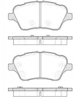 Колодки тормозные дисковые передние Ford B-max 1.0 12-,Ford B-max 1.4 12-,Ford B WOKING P1414300