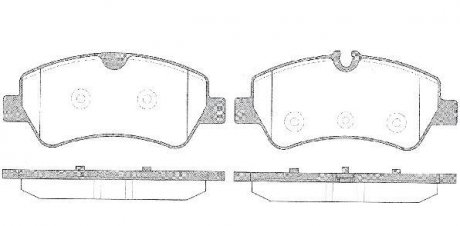 Колодки дискові гальмові, задні, 2.2TDCi, FORD Custom 12- (тип Bosch) WOKING P14213.00 (фото 1)