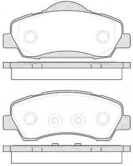 Комплект тормозных колодок, дисковый тормоз WOKING P14303.00 (фото 1)