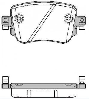 Комплект тормозных колодок, дисковый тормоз WOKING P14493.08 (фото 1)