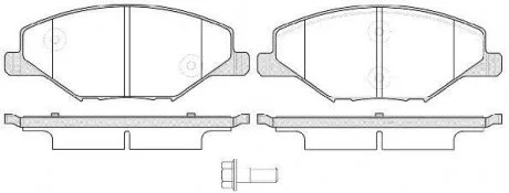 Комплект тормозных колодок, дисковый тормоз WOKING P14533.00