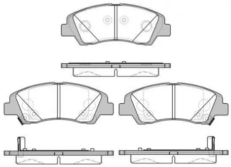 Гальмівні колодки перед. Hyundai i10 1.0-1.2 13- WOKING P14833.02